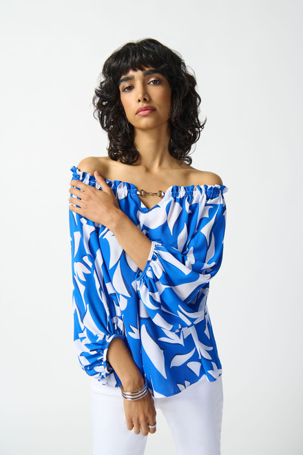 Printed Off-Shoulder Top Style 242028