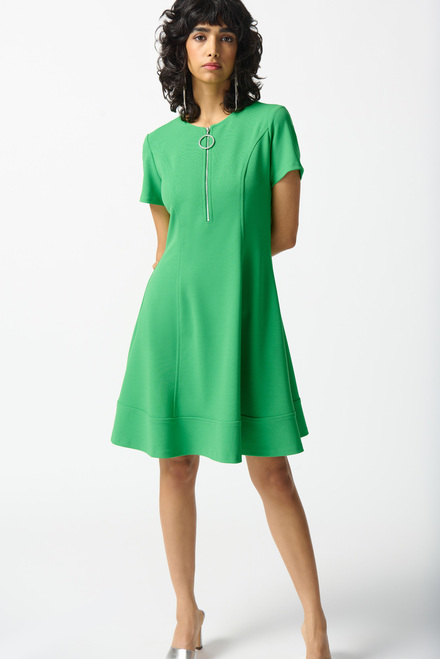 Short Sleeve Fit &amp; Flare Dress Style 242031 . Island Green. 5