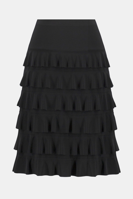 Tiered Ruffle Skirt Style 242044. Black. 6
