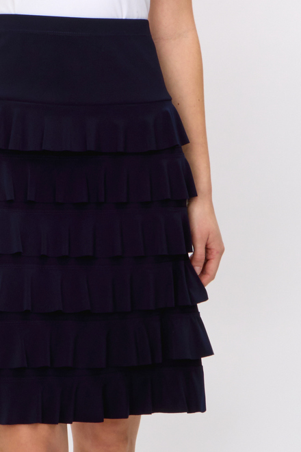 Tiered Ruffle Skirt Style 242044. Midnight Blue. 3