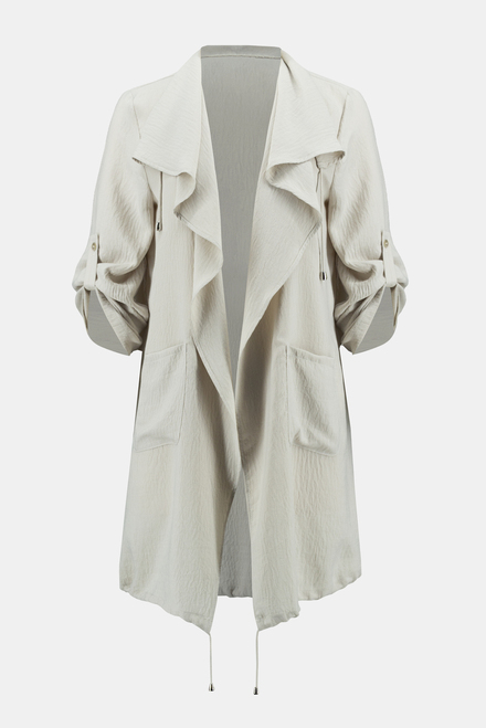 Open Front Trench Coat Style 242058. Moonstone. 5