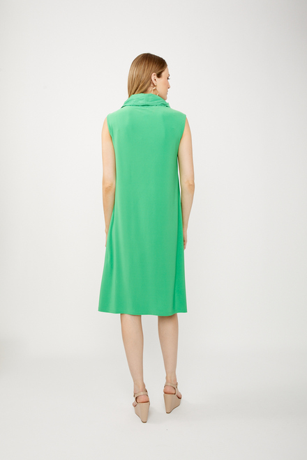 Shawl Collar Dress Style 242067. Island Green. 2