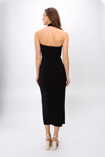 Halter Neck Maxi Dress Style 242071. Black. 2