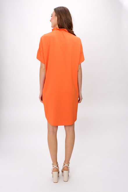 Ruffle Collar Shirt Dress Style 242072. Mandarin. 3