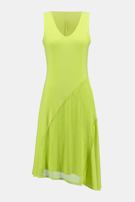 Sleeveless V-Neck Dress Style 242110. Key Lime. 5