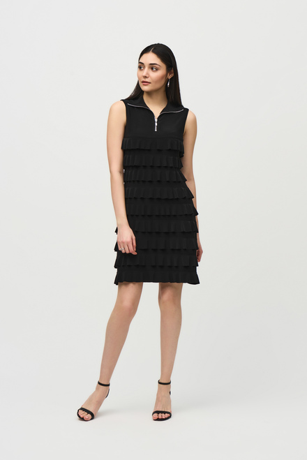 Tiered Ruffle Dress Style 242116. Black. 6