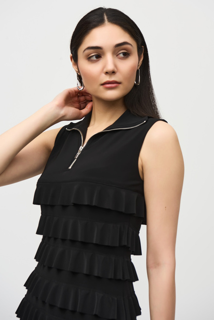 Tiered Ruffle Dress Style 242116. Black. 8