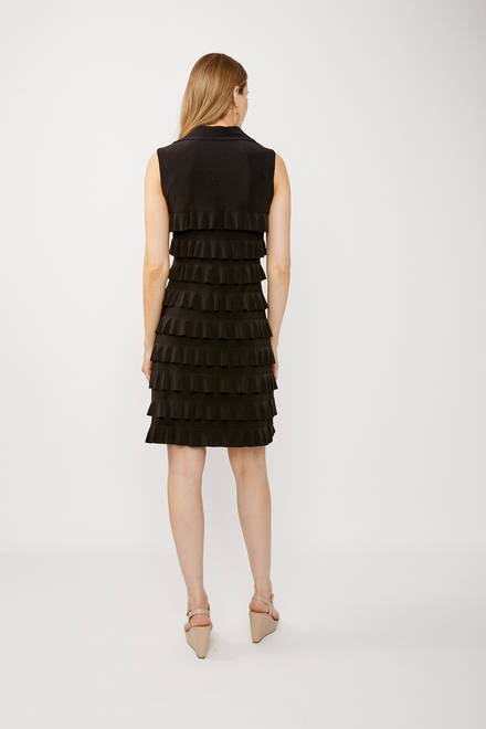 Tiered Ruffle Dress Style 242116. Black. 4