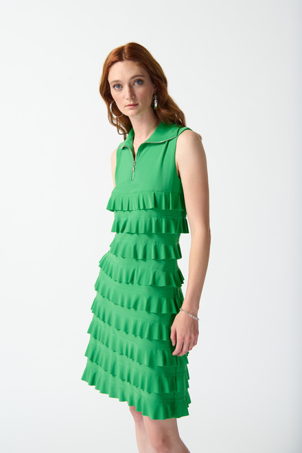 Tiered Ruffle Dress Style 242116. Island Green. 4