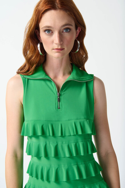 Tiered Ruffle Dress Style 242116. Island Green. 3