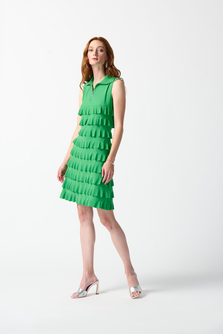 Tiered Ruffle Dress Style 242116. Island green