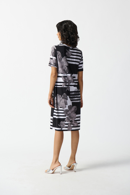 Printed &amp; Striped Shirt Dress Style 242118. Vanilla/black. 2