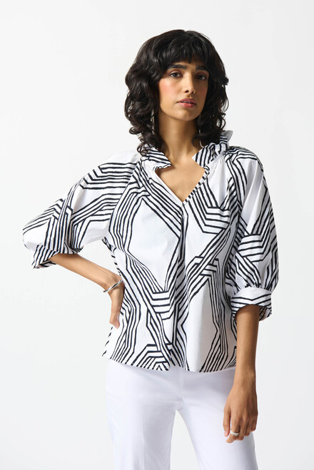 Abstract Print Top Style 242126