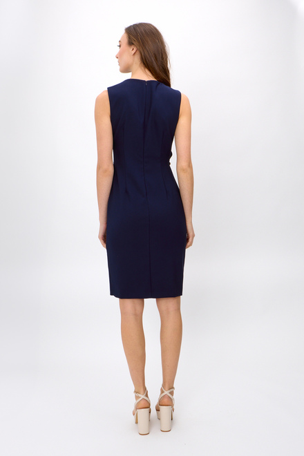 Cinched Waist Dress Style 242151. Midnight Blue. 2
