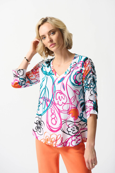 Scribble Print Top Style 242179