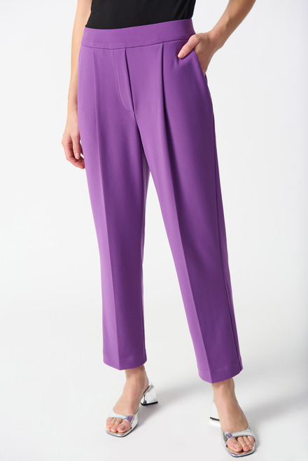 Cropped Pleated Pants Style 242193. Majesty