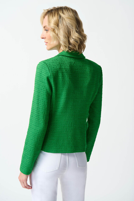 Cropped Tweed Blazer Style 242196. Island Green. 2