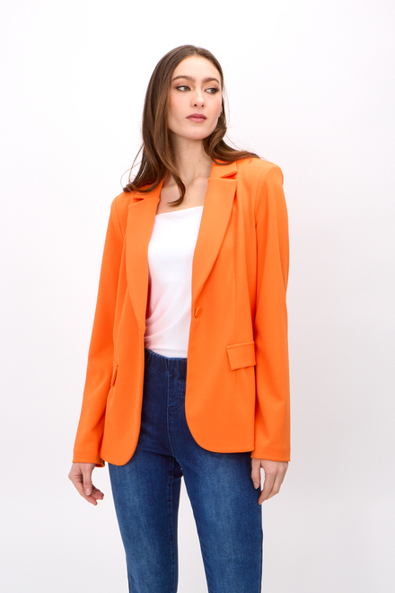 Fitted One-Button Blazer Style 242201. Mandarin. 6