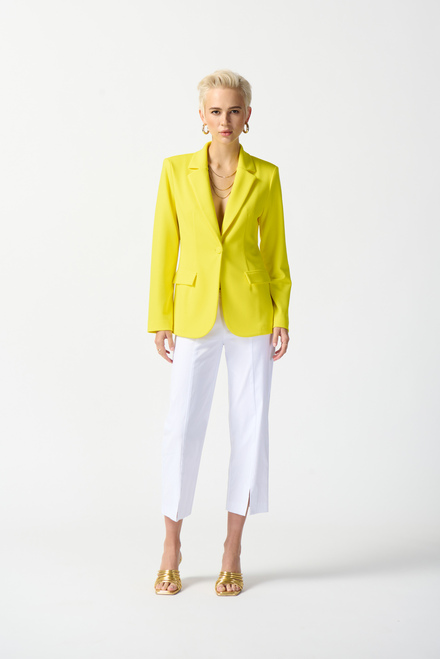 Fitted One-Button Blazer Style 242201. Sunlight. 5