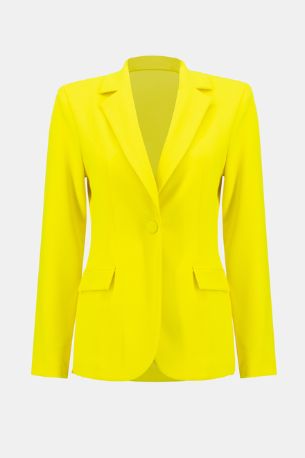 Fitted One-Button Blazer Style 242201. Sunlight. 6