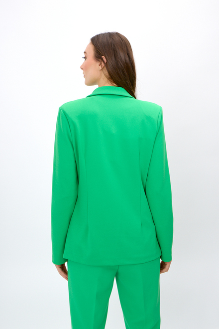 Fitted One-Button Blazer Style 242201. Island Green. 2