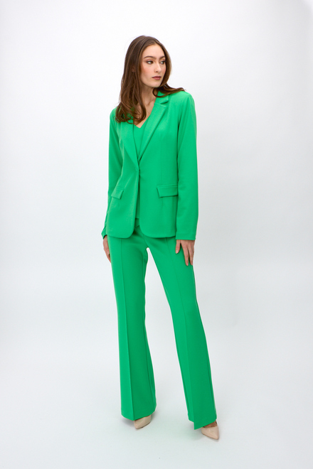 Fitted One-Button Blazer Style 242201. Island Green. 5