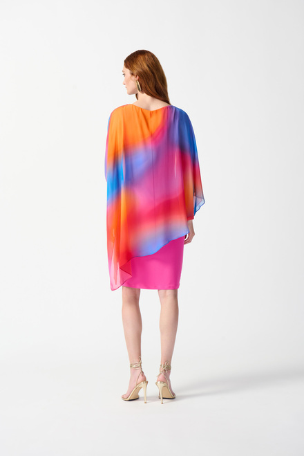 Robe, poncho ombr&eacute; multicolore mod&egrave;le 242207. Multi. 7