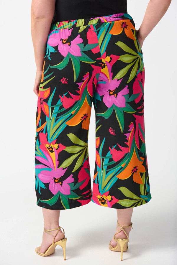 Hibiscus Print Wide Leg Pants Style 242211