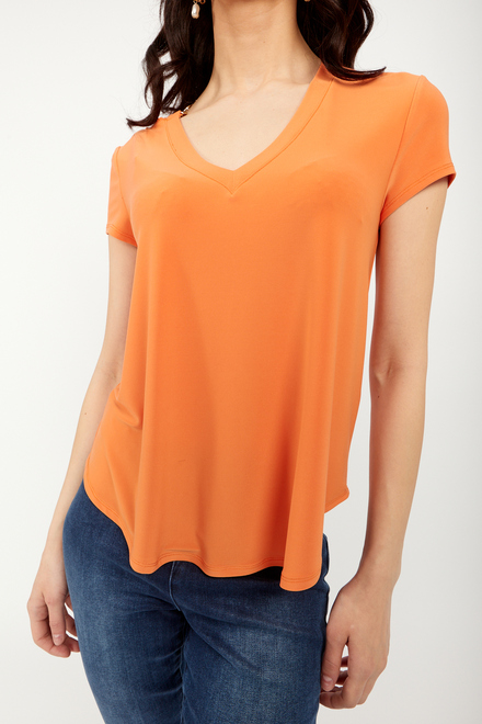 V-Neck T-Shirt Style 242217. Mandarin. 3