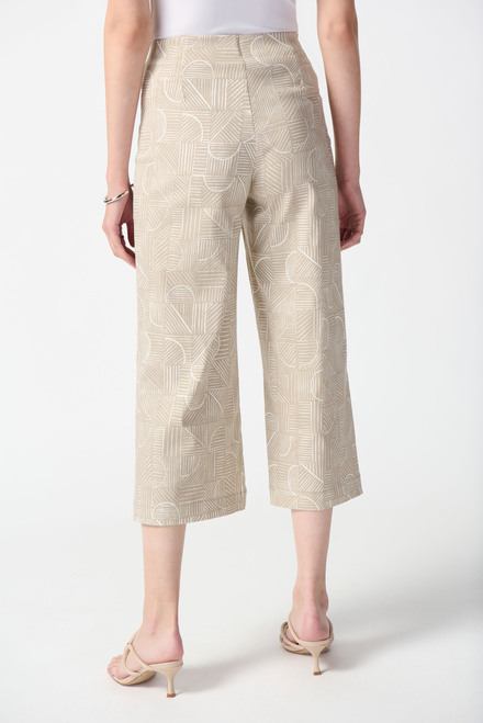 Printed Wide Leg Pants Style 242220. Dune/vanilla. 2