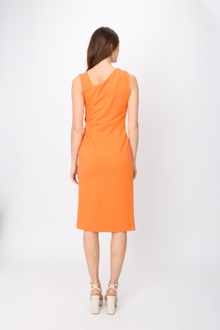 Ruched One-Shoulder Dress Style 242234. Mandarin. 2