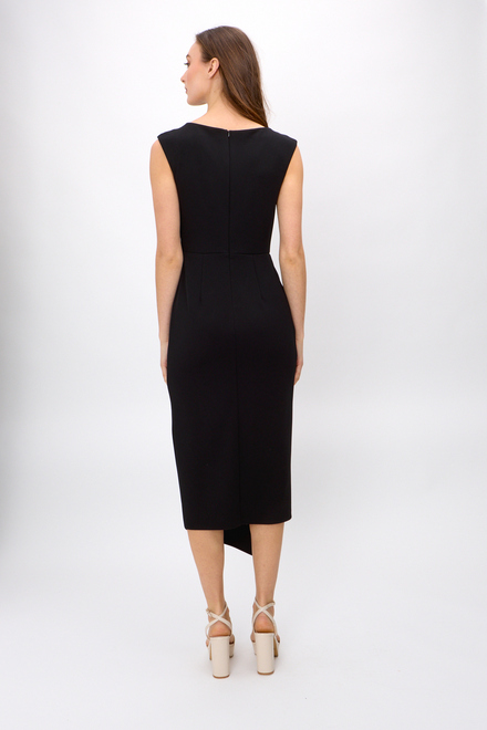 Ruffle Sheath Dress Style 242238. Black. 4
