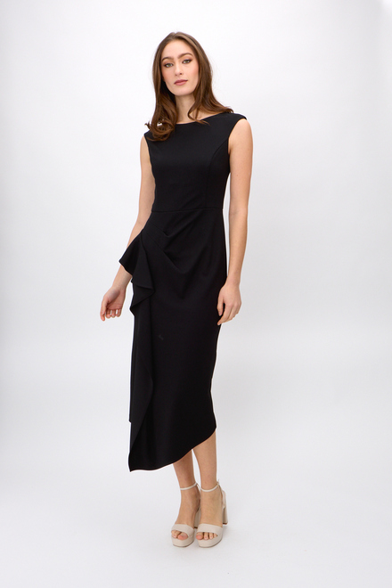 Ruffle Sheath Dress Style 242238. Black. 5