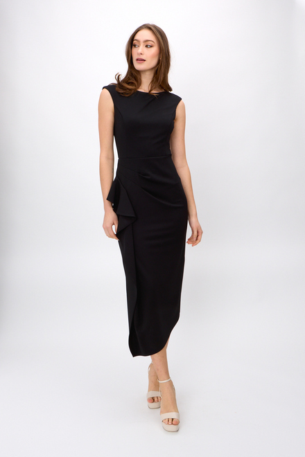 Ruffle Sheath Dress Style 242238. Black. 6