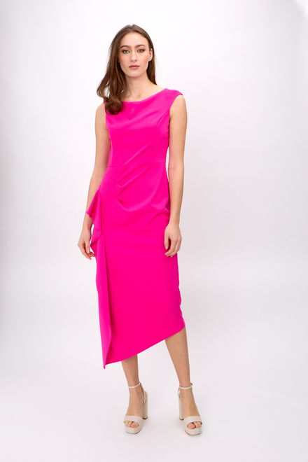 Ruffle Sheath Dress Style 242238. Ultra pink