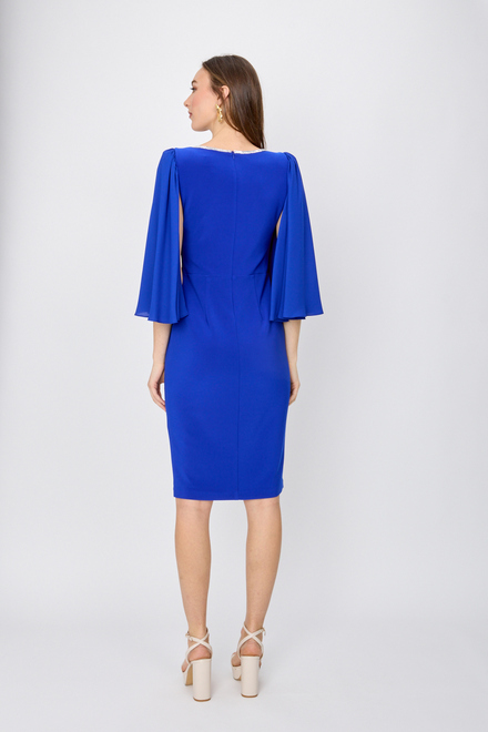 Embellished Wrap Front Dress Style 242732. Royal Sapphire 163. 2