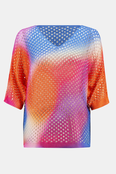 Tie-Dye Perforated Pullover Style 242904. Multi. 7