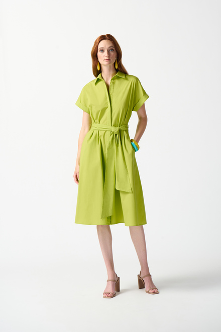 Short Sleeve Shirt Dress Style 242914. Key Lime. 6