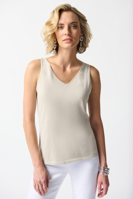 Open Front Cardigan &amp; Tank Top Style 242927. Sand. 3