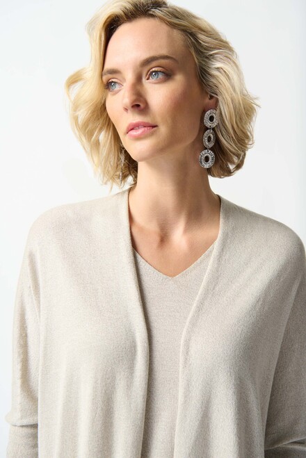 Open Front Cardigan &amp; Tank Top Style 242927. Sand. 5