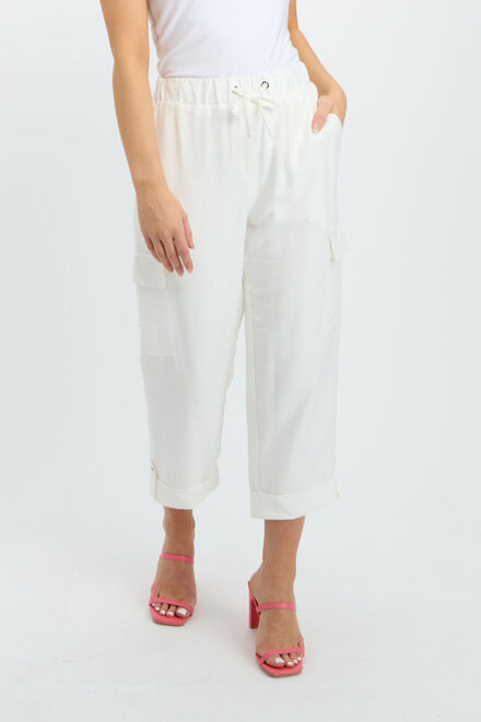 Casual Straight-Fit Trousers Style 241190. Offwhite. 4