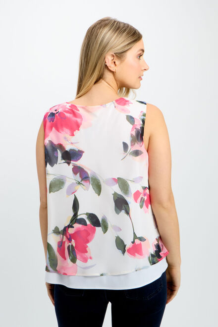 Floral Top Style 6281241206. Offwhite/pink. 3