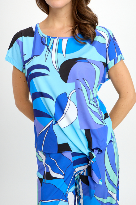 Abstract print top Style 6281241218. Blue/purple. 4