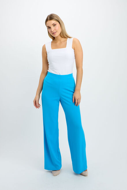 Wide-leg pant Style 241277. Turquoise. 3