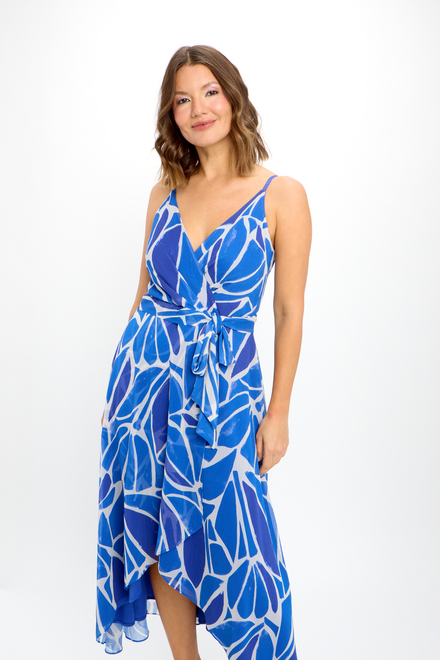 Frank Lyman Dress Style 6281241501. Blue/off White. 4