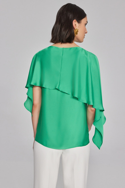 Silky Layered Top Style 234023. Noble Green. 2
