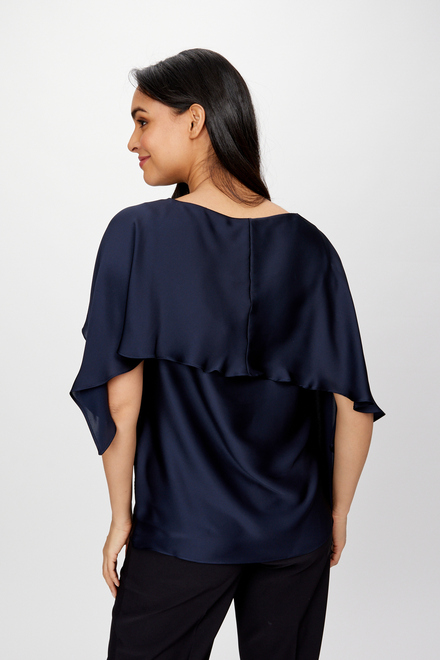 Silky Layered Top Style 234023. Midnight Blue. 2
