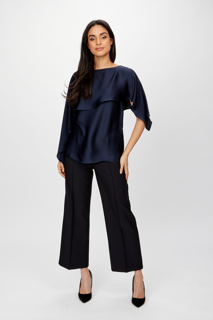 Silky Layered Top Style 234023. Midnight Blue. 5