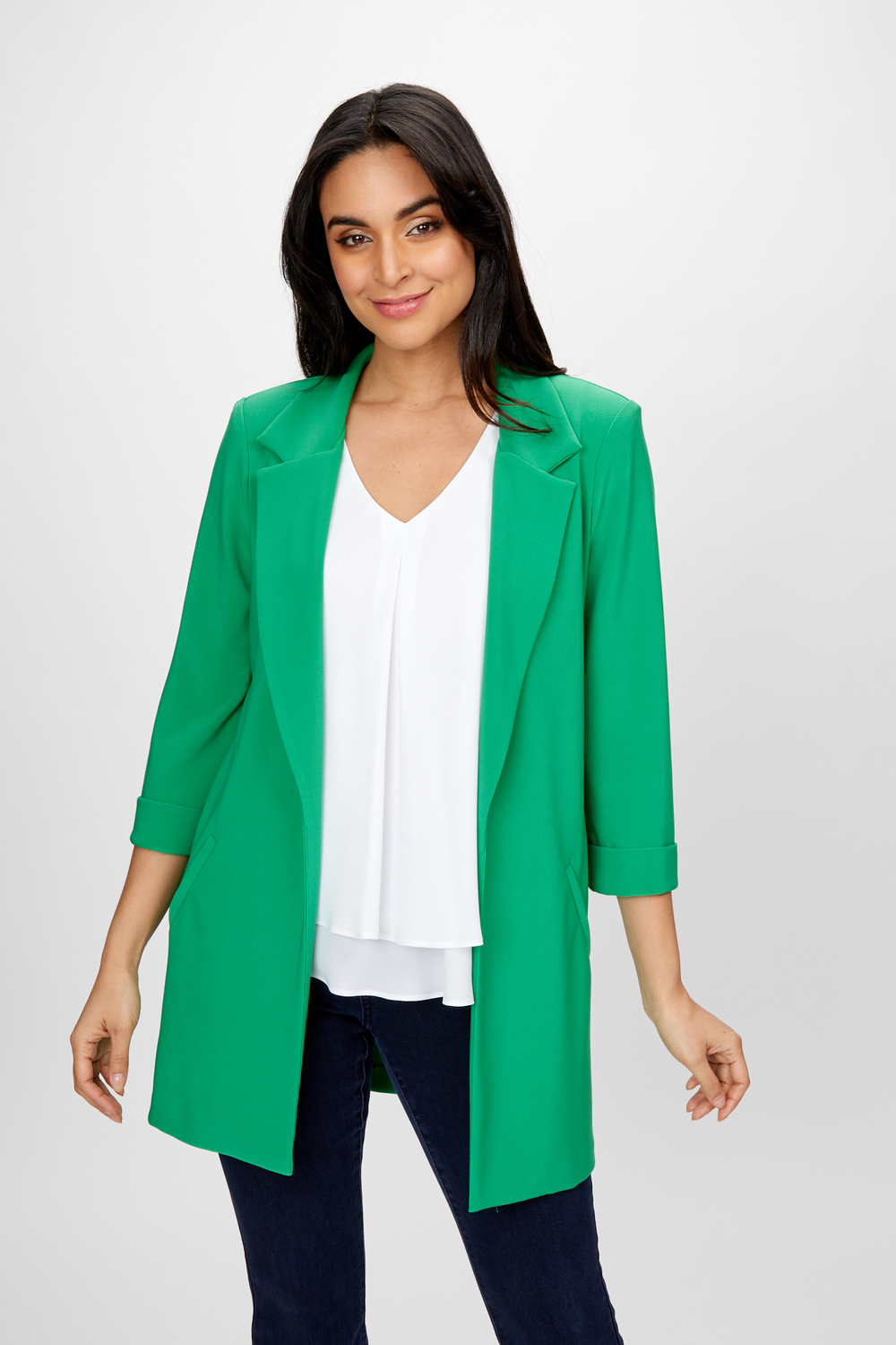 3/4 Sleeve Blazer Style 236005. Bright Green