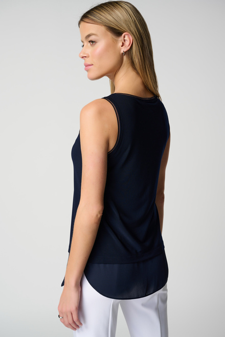 Tulle Trim Camisole Style 183126. Midnight Blue. 6